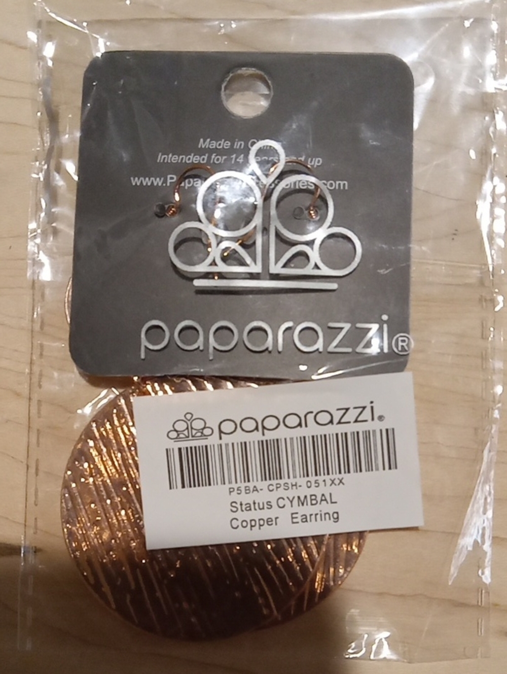 Paparazzi Copper Radiant Disc Earrings